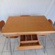 formica table with extension + 6 chairs