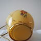 Pied de lampe boule à poser de table de chevet d’appoint en verre – impression florale e