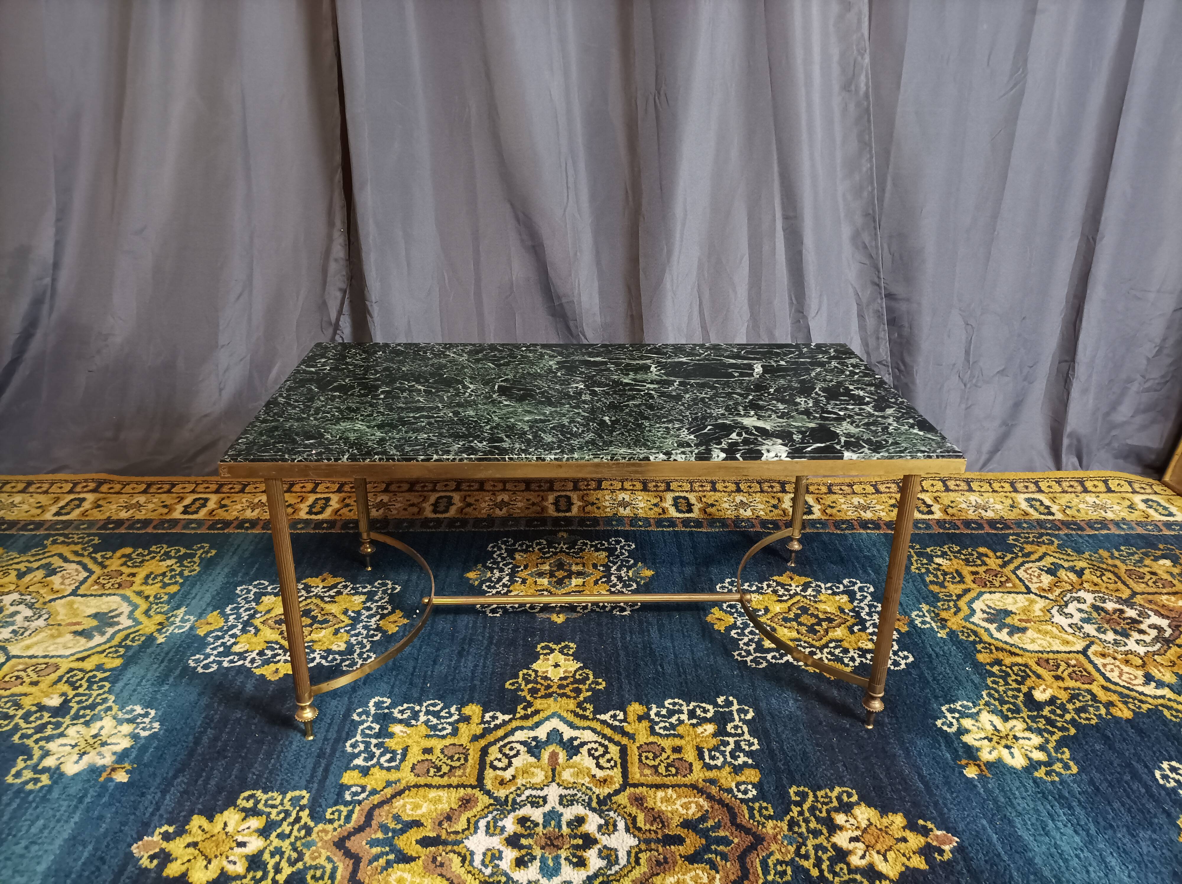 Coffee table 1960 green marble