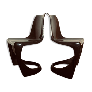 Paire de chaises cantilever