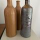 Lot de trois bouteilles en grès