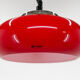 Mid century red pendant by Harvey Guzzini for Meblo, Italy
