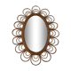Rattan mirror