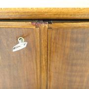 Scandinavian walnut sideboard, Möbelfabrik Linen, Horda, Sweden, 1960