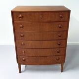 Danish curved chest of drawers, 1960s | teak (2nd)