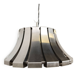 Mid-century steel suspension lamp by E. Martinelli for Martinelli Luce