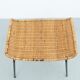 Gian Franco Legler attributed rattan stool, 1950s