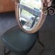 Art Deco mirror from the 1930s in hammered steel.