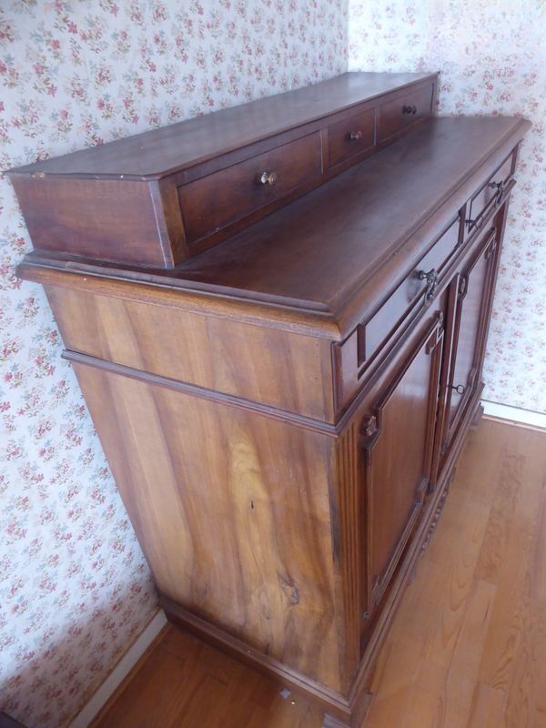 Antique solid walnut furniture from the early 1900s.