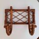1960s rattan coat rack