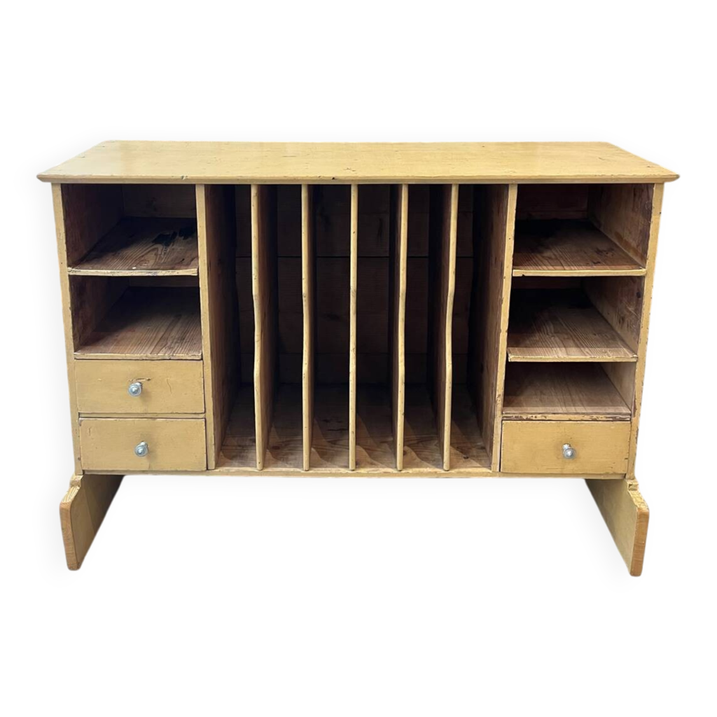 Grand Casier De Tri La Poste – Meuble Industriel En Fer, 190x125x125 Cm