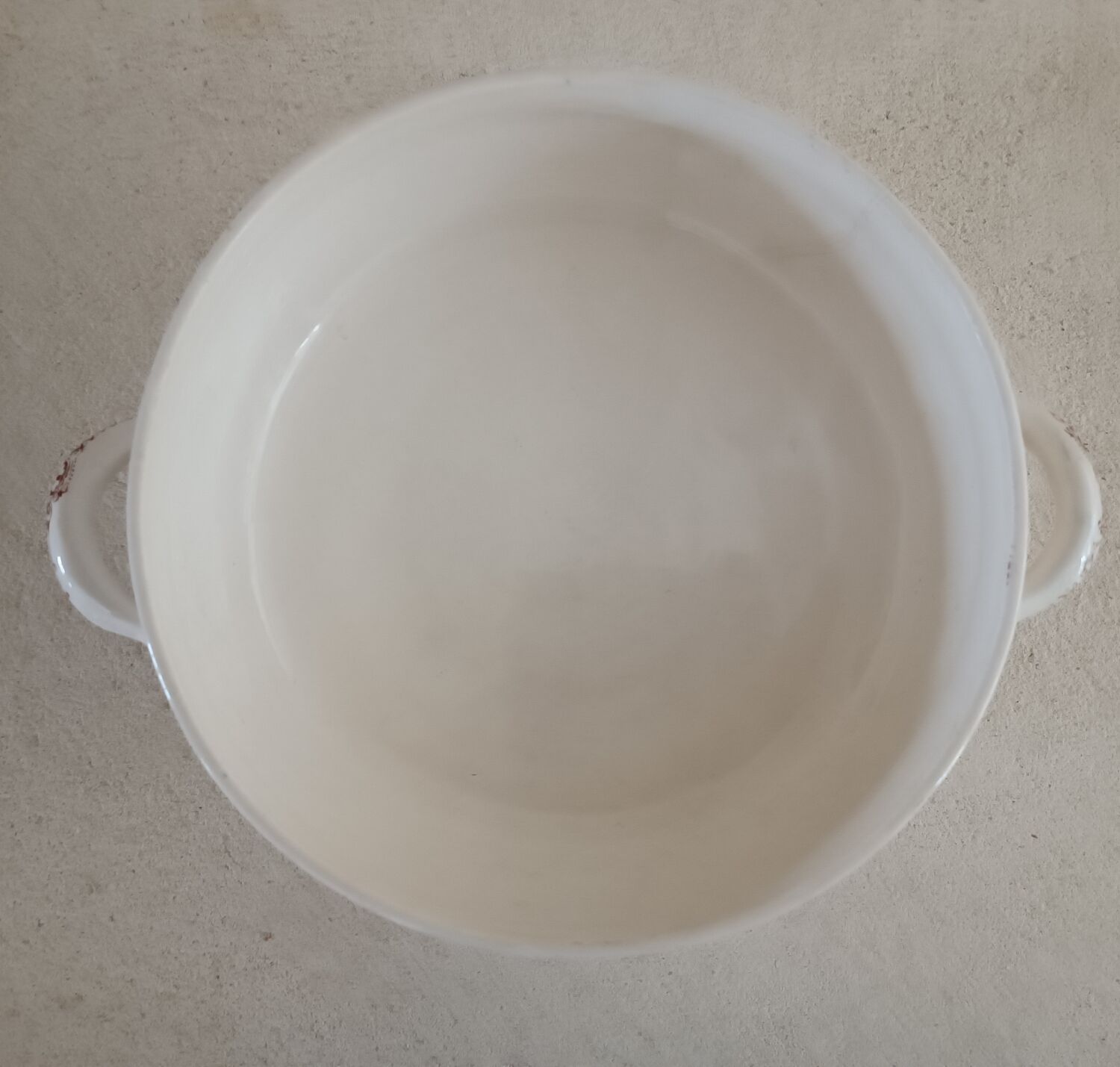 6 plates and vegetable iron earth Lunéville