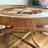 Peacock rattan coffee table