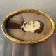 Antique Oval Frame gilded wood 15 cm x 10 cm