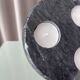 Pair of Vintage Marble Triple Tealight Candle Holders – Black & White