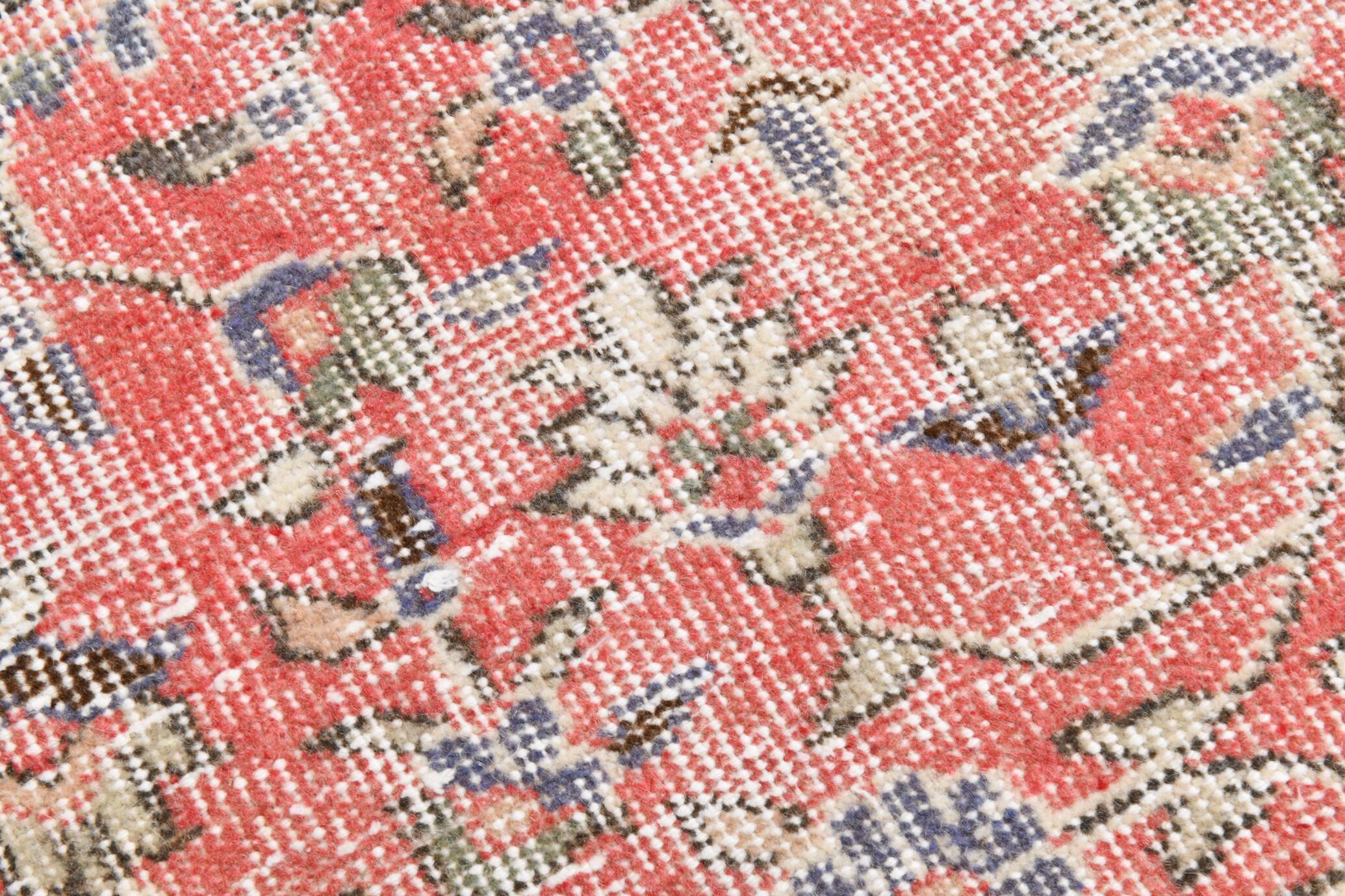 7x10 Pale Red Beige Turkish Area Rug, 209x308Cm SK 21028