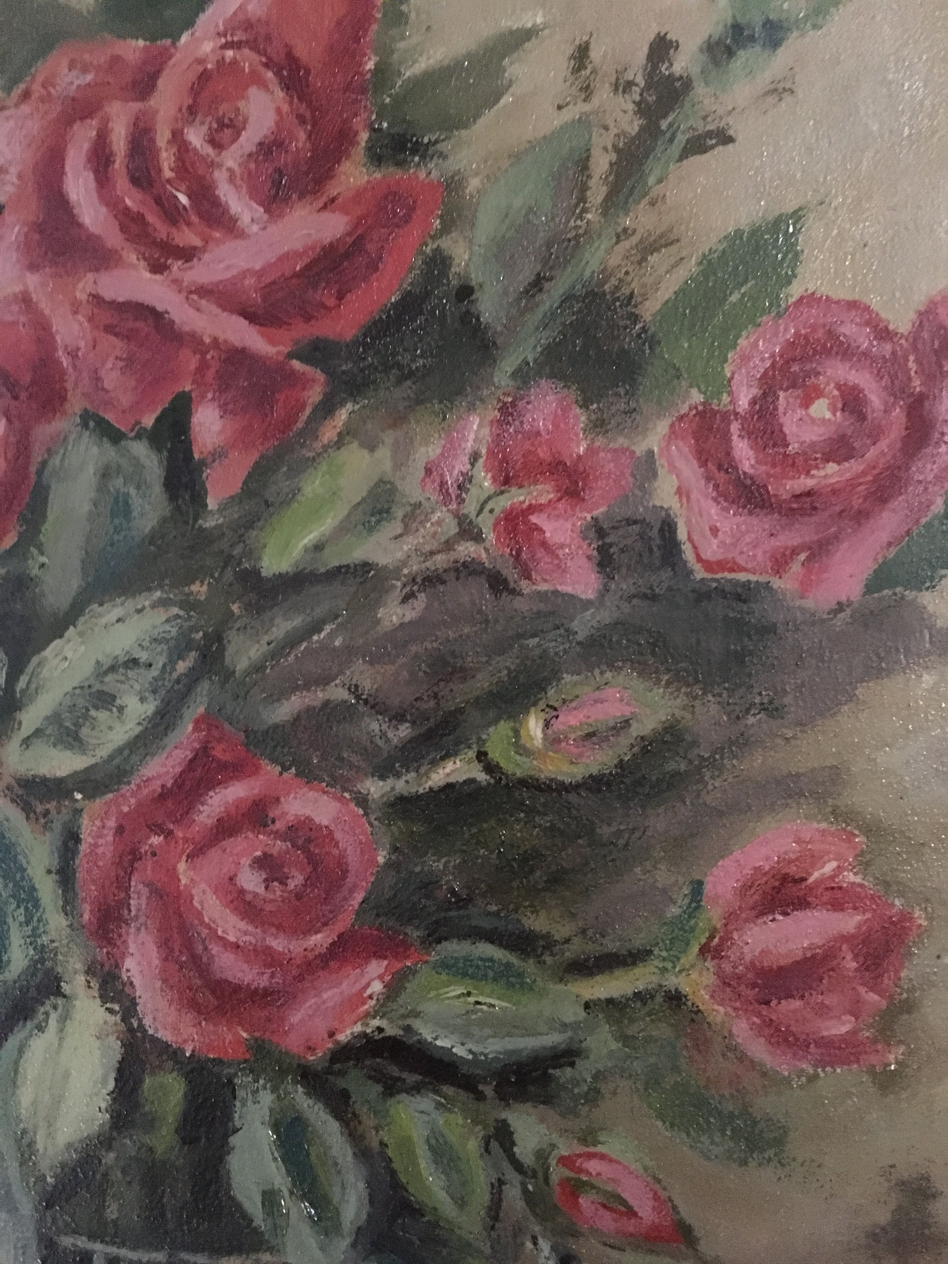 Bouquet of roses signed