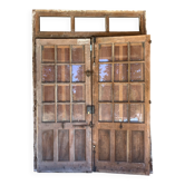 Wooden doors for an old shop front + frame