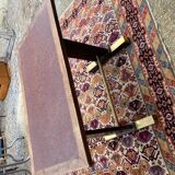 Table bistrot bois et laiton