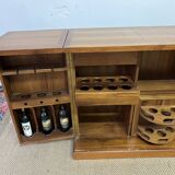 Foldable solid tech bar cabinet