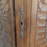 Walnut corner cabinet (notch)