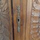 Walnut corner cabinet (notch)