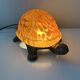 Lampe tortue bronze et pâte de verre