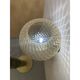 Contemporary "ballotton" amber murano glass wall sconce
