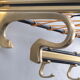 Wall coat rack Hollywood Regency style 1960s