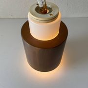 Opal Glass and Copper Plated Flush Mount Light by Staff, 1960s, Germany