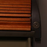 'Action office desk'  in walnut  designed by George Nelson  for Herman Miller - US - 1960's