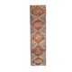 1970s Vintage Turkish Oushak Diamond Wool Runner 90x351