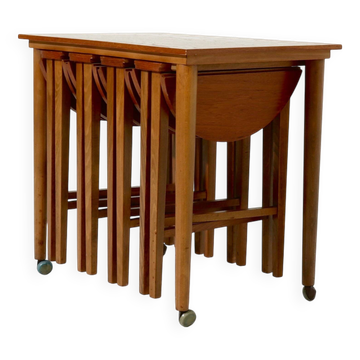 Teak Nesting Tables by Poul Hundevad for Novy Domov 1960s