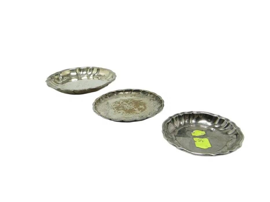 Plate AKL, modernism, transparent glass, Hortensja glassware