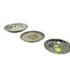 Plate AKL, modernism, transparent glass, Hortensja glassware