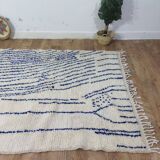 Handmade Berber wool mrirt rug 266 X 155 CM