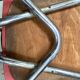 Suite of 4 red formica chairs