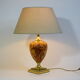 Lamp made of brass and peccari leather