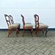 Six chaises de salle à manger anciennes en acajou
