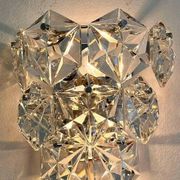 Midcentury Crystal Wall Lamp Kinkeldey, Germany, 1970s
