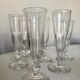Set of 6 assorted 19th century flat-sided crystal champagne coupes