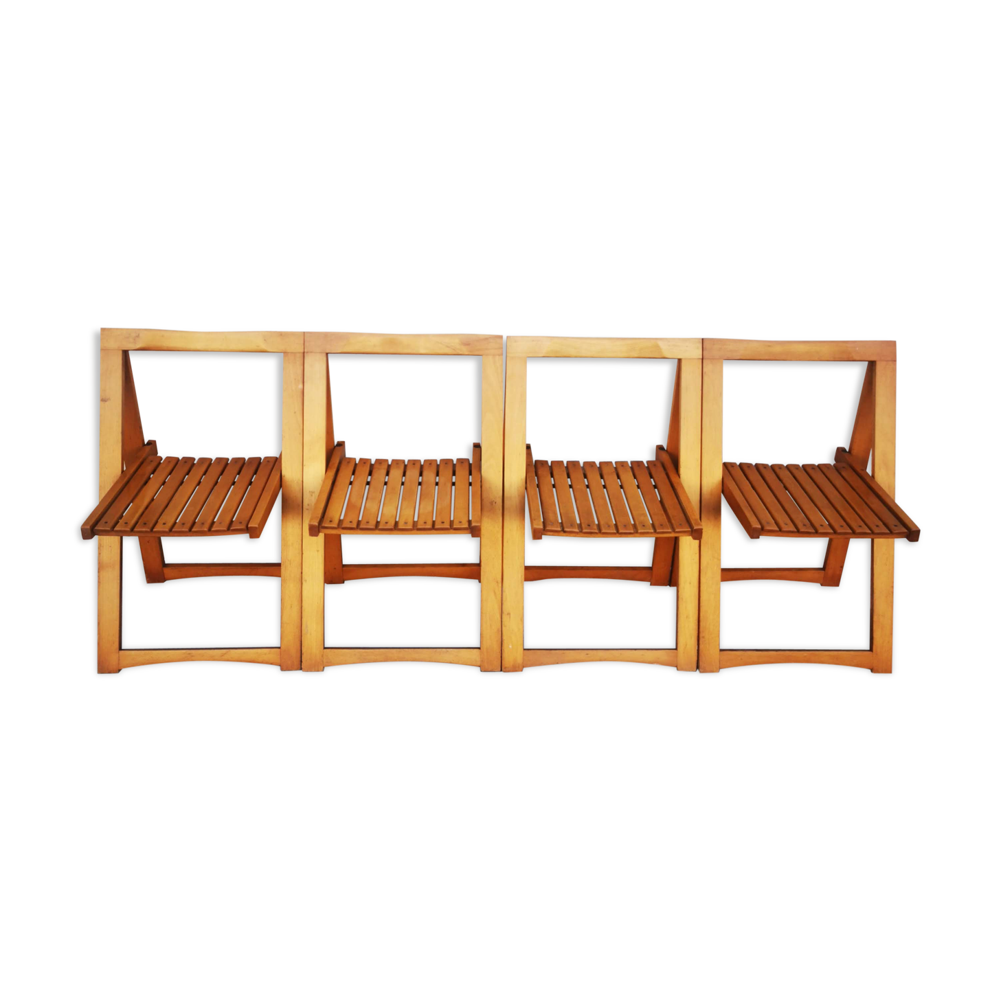 Série de 4 chaises pliantes  années 60