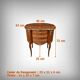 Petite Commode Coiffeuse en Acajou, style Transition – 1940