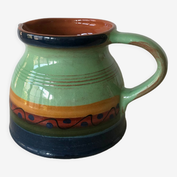 Handmade ceramic pitcher