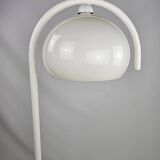 Lampadaire en métal blanc et plastique style futuriste