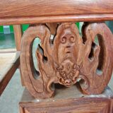 Bibliothèque chinoise Collectible Décorative en bois exotique