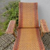 Rattan chaise longue 1900