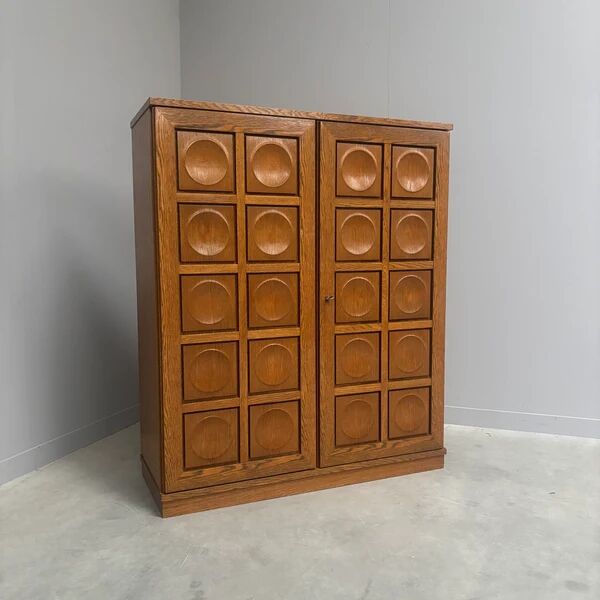 Vintage brutalist style highboard / cabinet by Bartels, 1970s