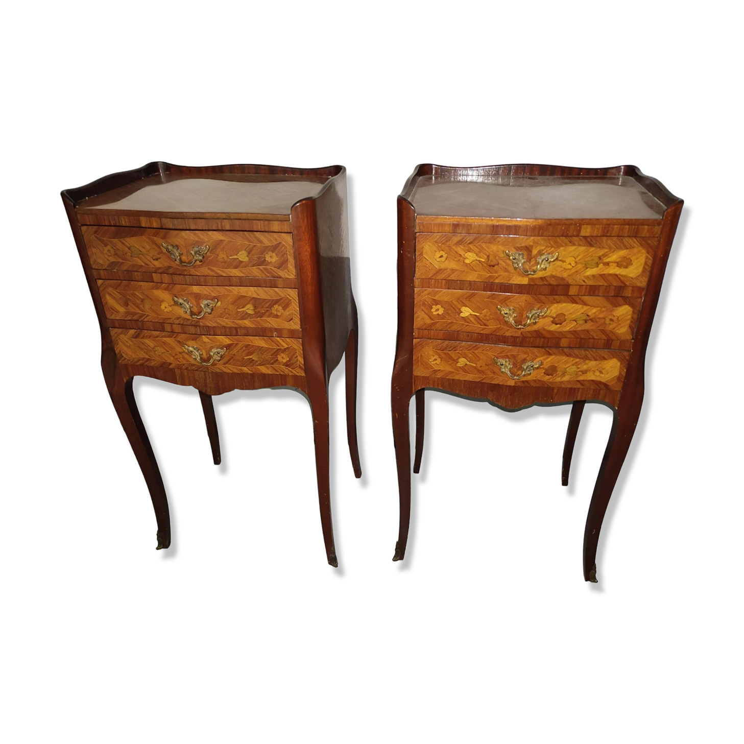 Pair of Louis XV style bedside tables