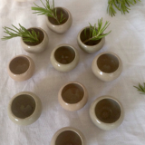 Plats miniature en grès vintage